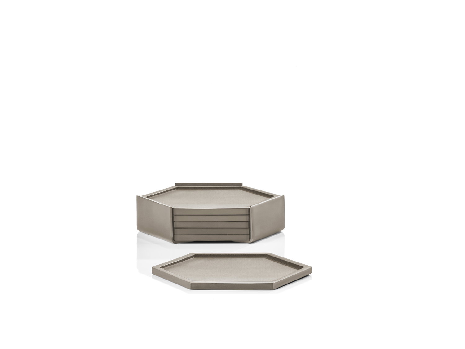 Glasbrikker Bold 10 x 10 x 3,2 cm Taupe Silikone/Metal