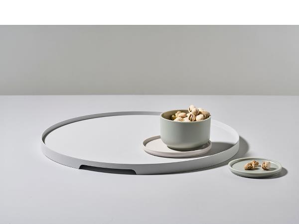 Zone Singles Bakke Dia. 35 x 1,8 cm Varm grå