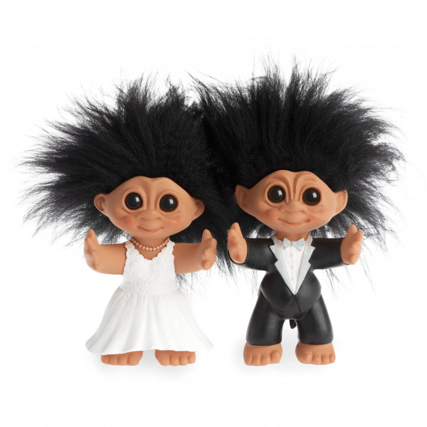 Lykketrold, Brudepar 9 cm, par Lykketrold, Brudepar 9 cm, par