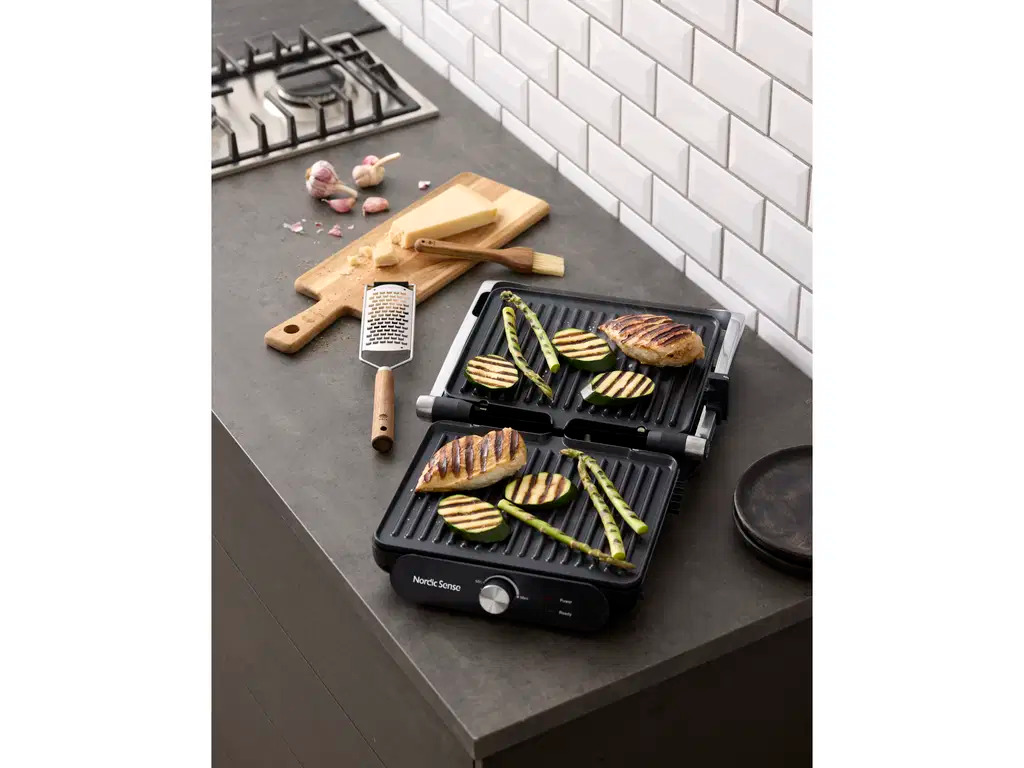 Paninigrill 2000 watt 28 x 23 cm Sort Bakelit