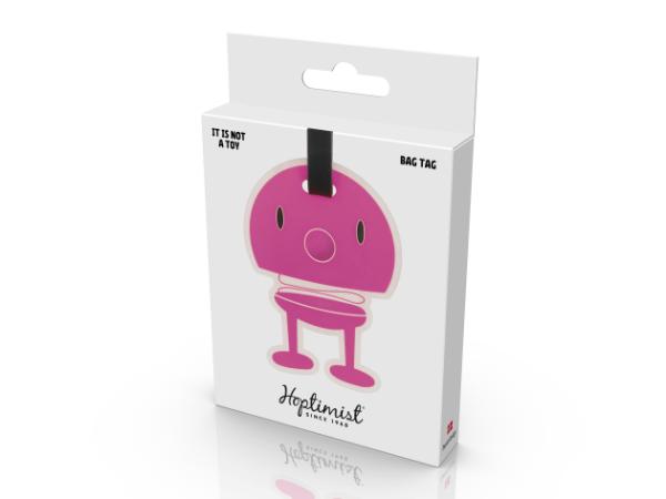 Hoptimist Bag tag Pink