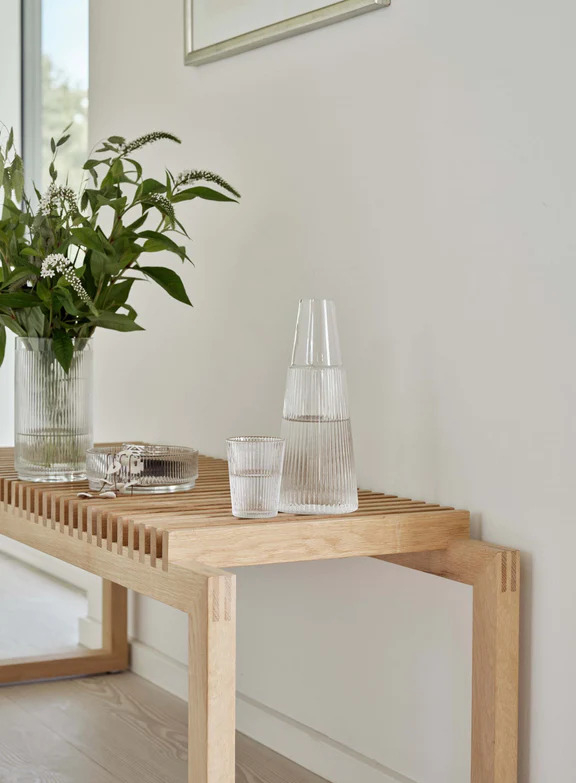 Stelton Pilastro karaffel med glas 1 l. klar Stelton Pilastro karaffel med glas 1 l. klar