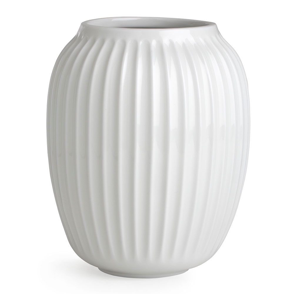Hammershøi vase, 20 cm, hvid