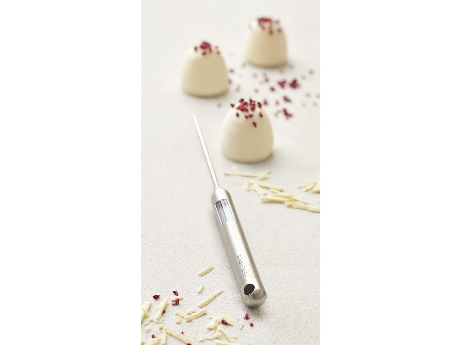 Blomsterbergs Køkken-/bolchetermometer Stål