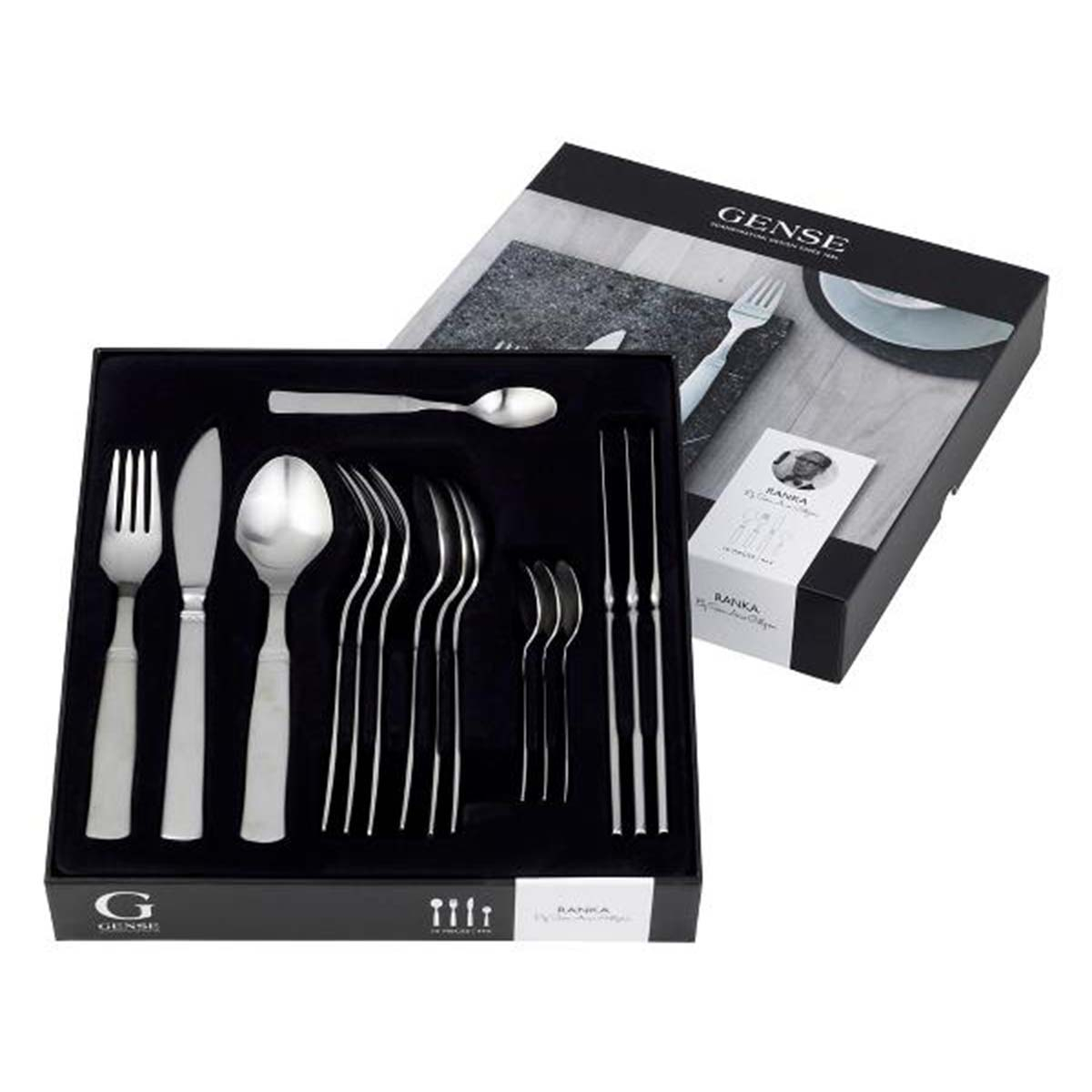 Gense Ranka Bestiksæt 16 dele Mat stål
