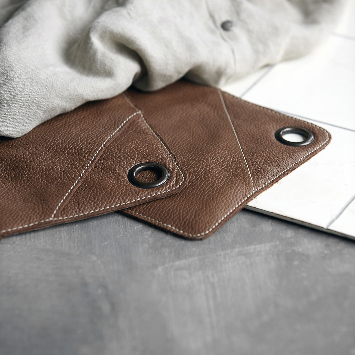 Square Grydelapper, brun Square Grydelapper, brun