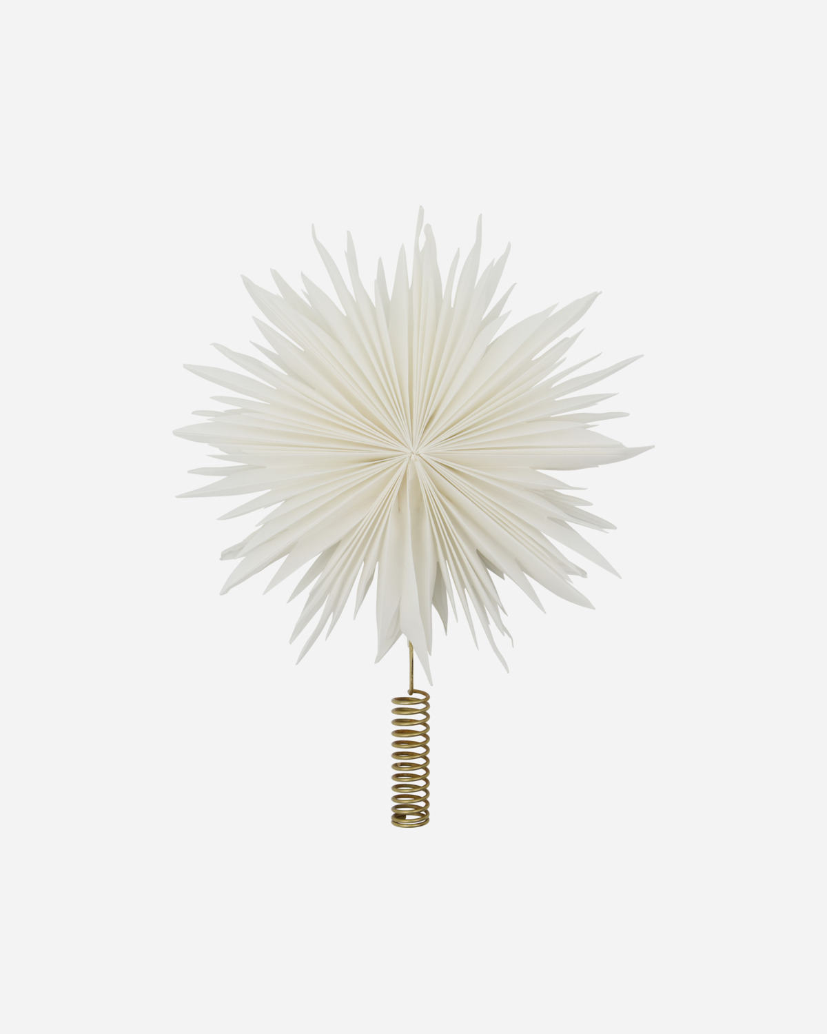 Topstjerne med LED, Gant, Hvid/Messingfinish Topstjerne med LED, Gant, Hvid/Messingfinish