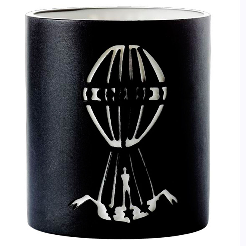 Tealight candle holder, hot-air-balloon Ole Lukøje, black, 2-pack Tealight candle holder, hot-air-balloon Ole Lukøje, black, 2-pack