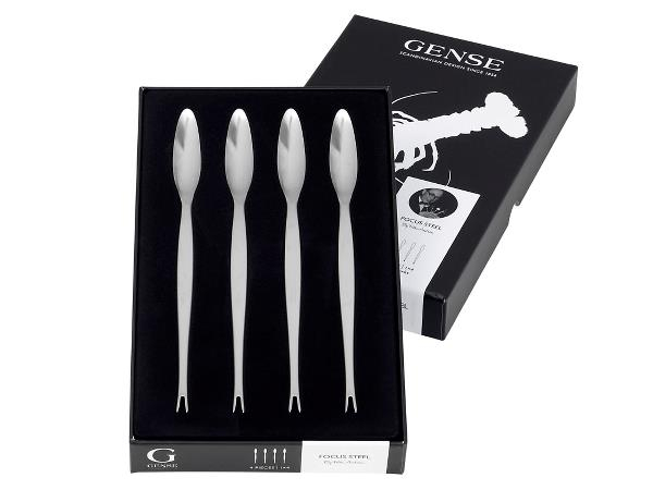 Gense Focus Steel Hummergaffel 20,6 cm 4 stk. Sort/Mat stål