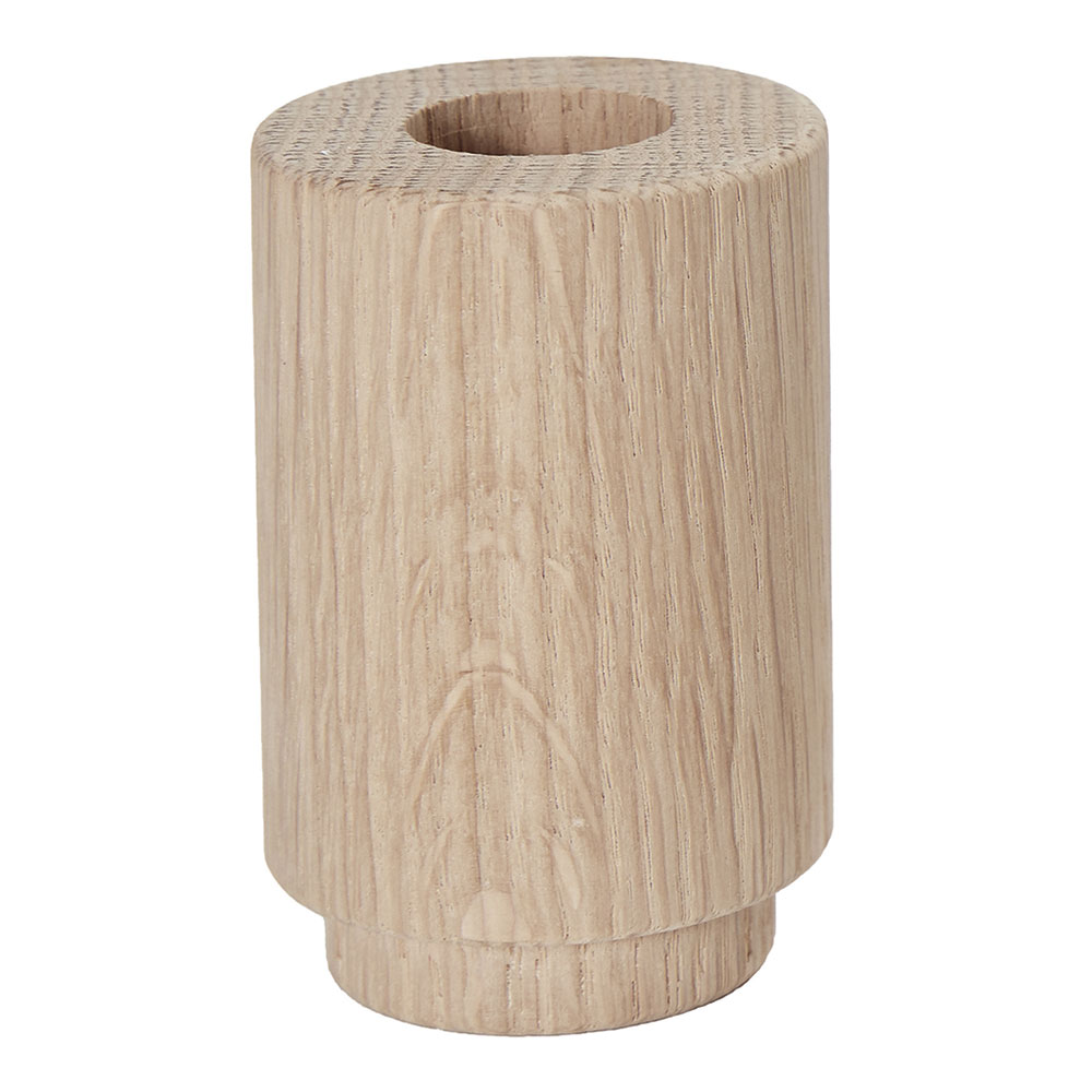 CM candleholder , 7,5 cm, Oak
