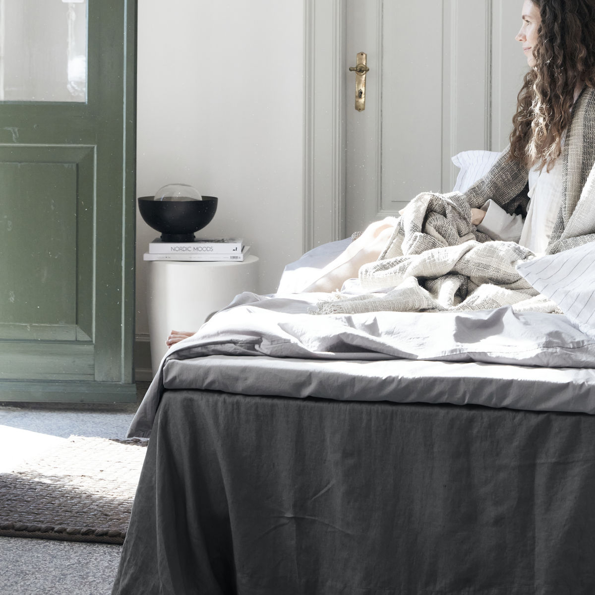 Sengekappe, Gunhild, 280 x 210 cm, coal