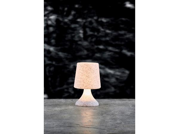 Villa Collection Midnat LED Loungelampe Dia 16 x 25,5 cm Transparent/Hvid*