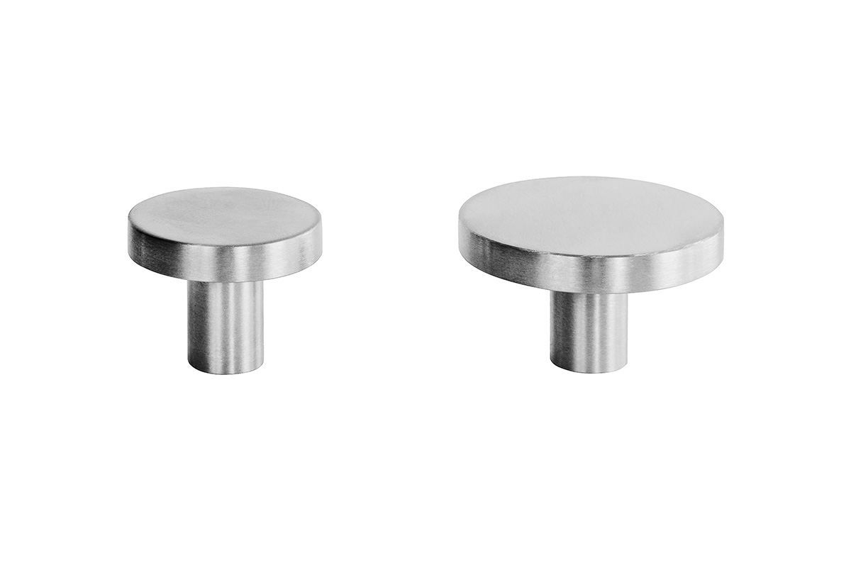 MOUD Home DOT knage børstet stål - Ø2,5 cm