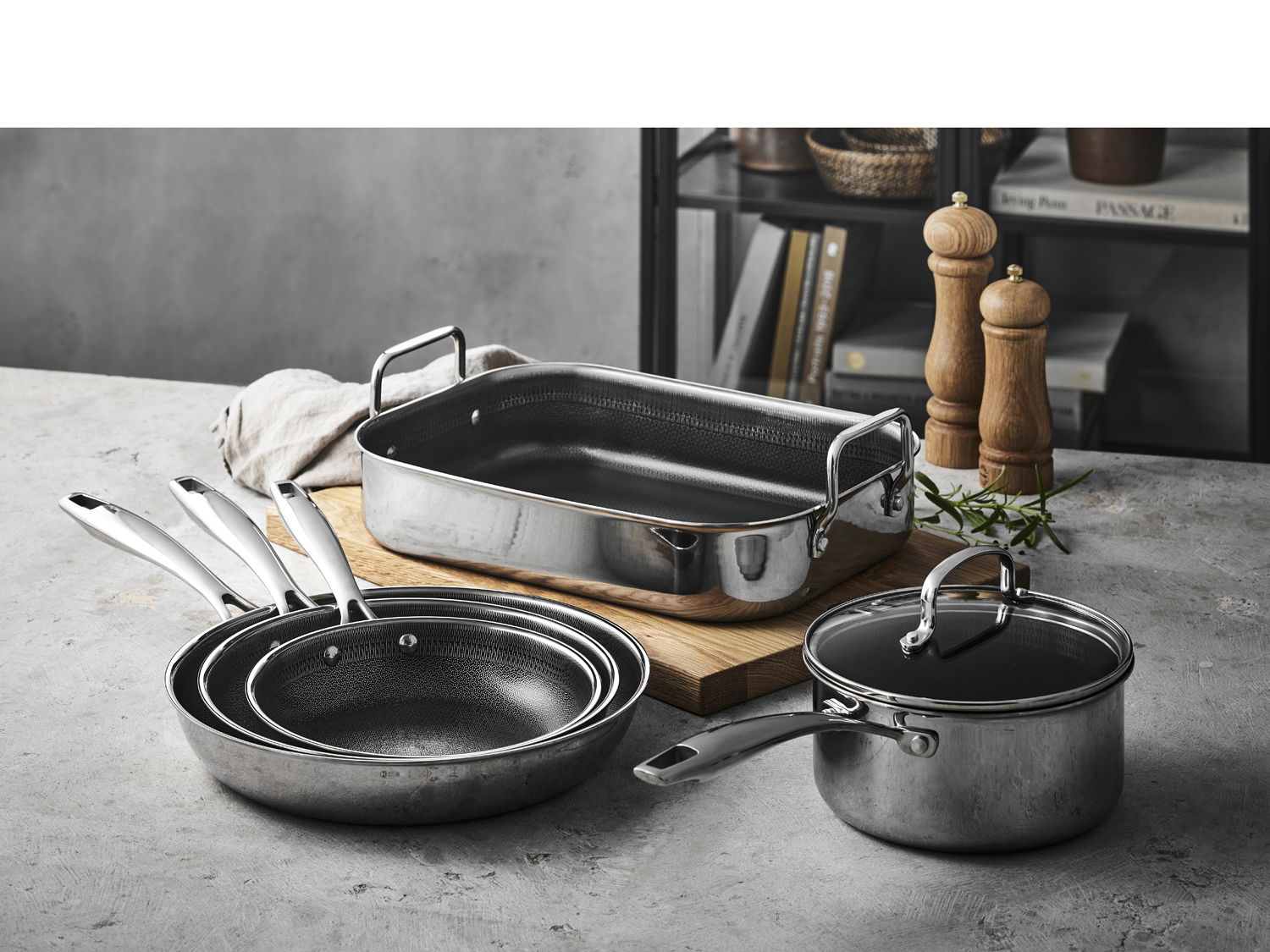 Pillivuyt Gourmet Paillon Hybrid Bradepande 35 x 25 x 7 cm