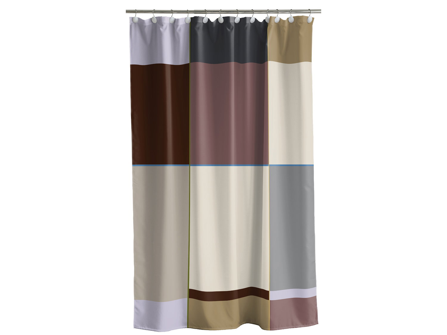 Södahl Colour Block, Badeforhæng 180x200 Rosewood