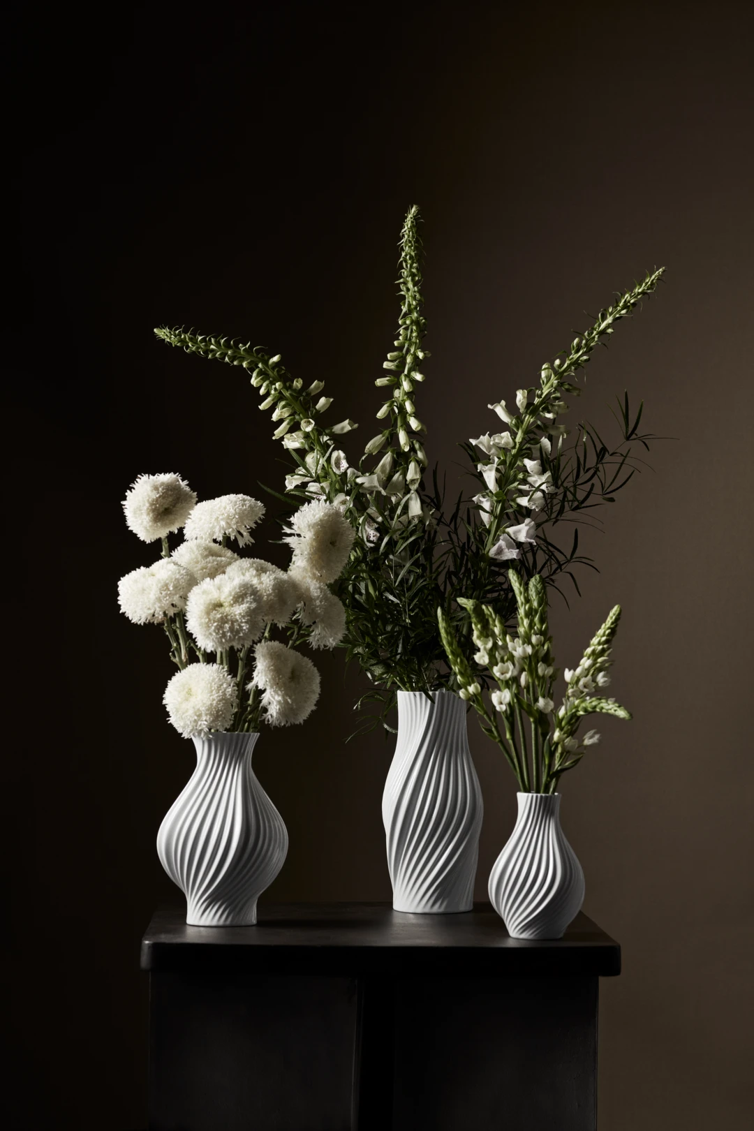 Twist Vase H31 cm hvid
