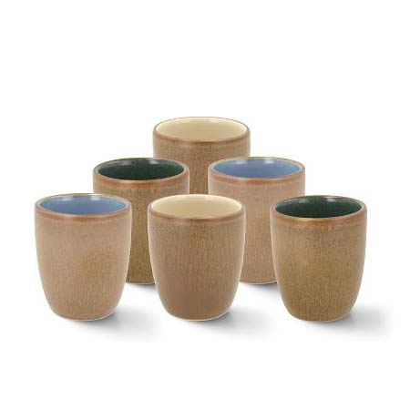 BITZ Espressokop 9 cl 6 stk Wood ass.* BITZ Espressokop 9 cl 6 stk Wood ass.*