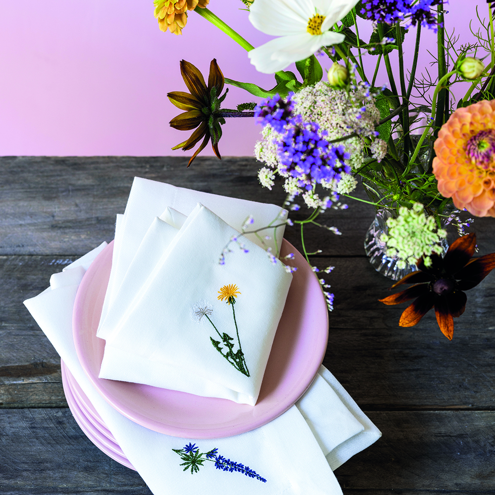 Langkilde & Søn 6 stk. Flora servietter med forskellige motiver