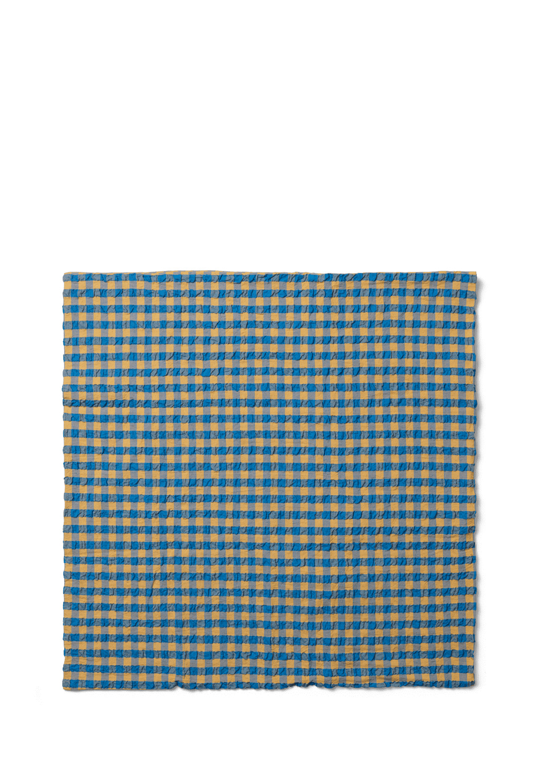 Bæk&Bølge Pudebetræk 63x60 cm blå/okker