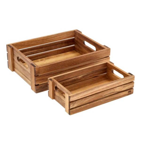 HOLM Kassesæt 2 stk Akacietræ HOLM Kassesæt 2 stk Akacietræ