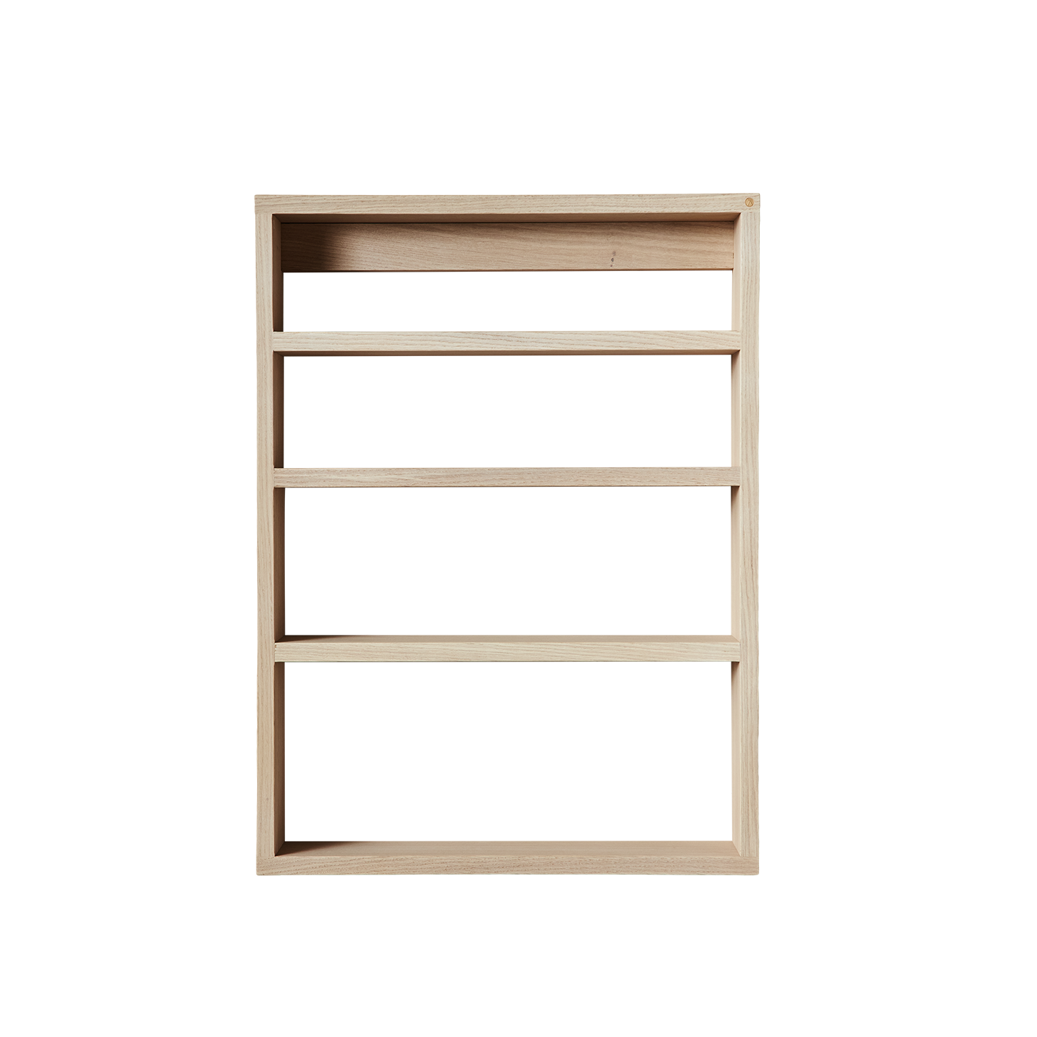A-Podium Shelf - Hvidpigm. , L52xD10xH70cm - 100% Massiv Eg - Hvidpigm Mat Lak