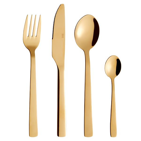 RAW - bestiksæt 48 dele Guld