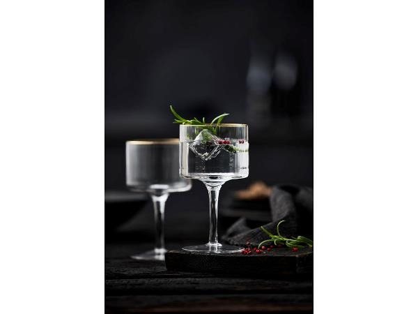 Lyngby Glas Palermo Gold Gin & tonic-glas 32 cl 4 stk.