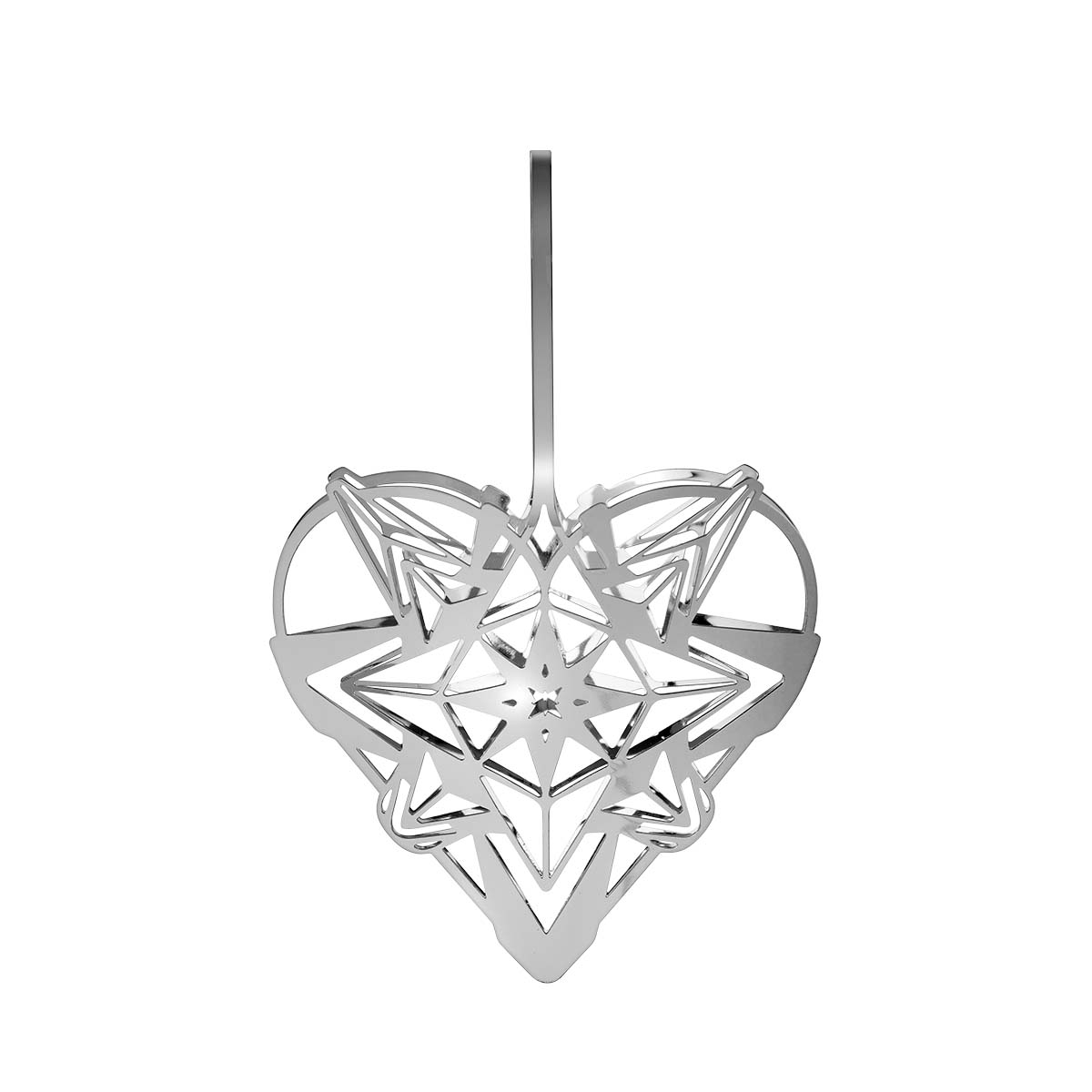 Hjerteophæng H12,8 forsølvet* Hjerteophæng H12,8 forsølvet*