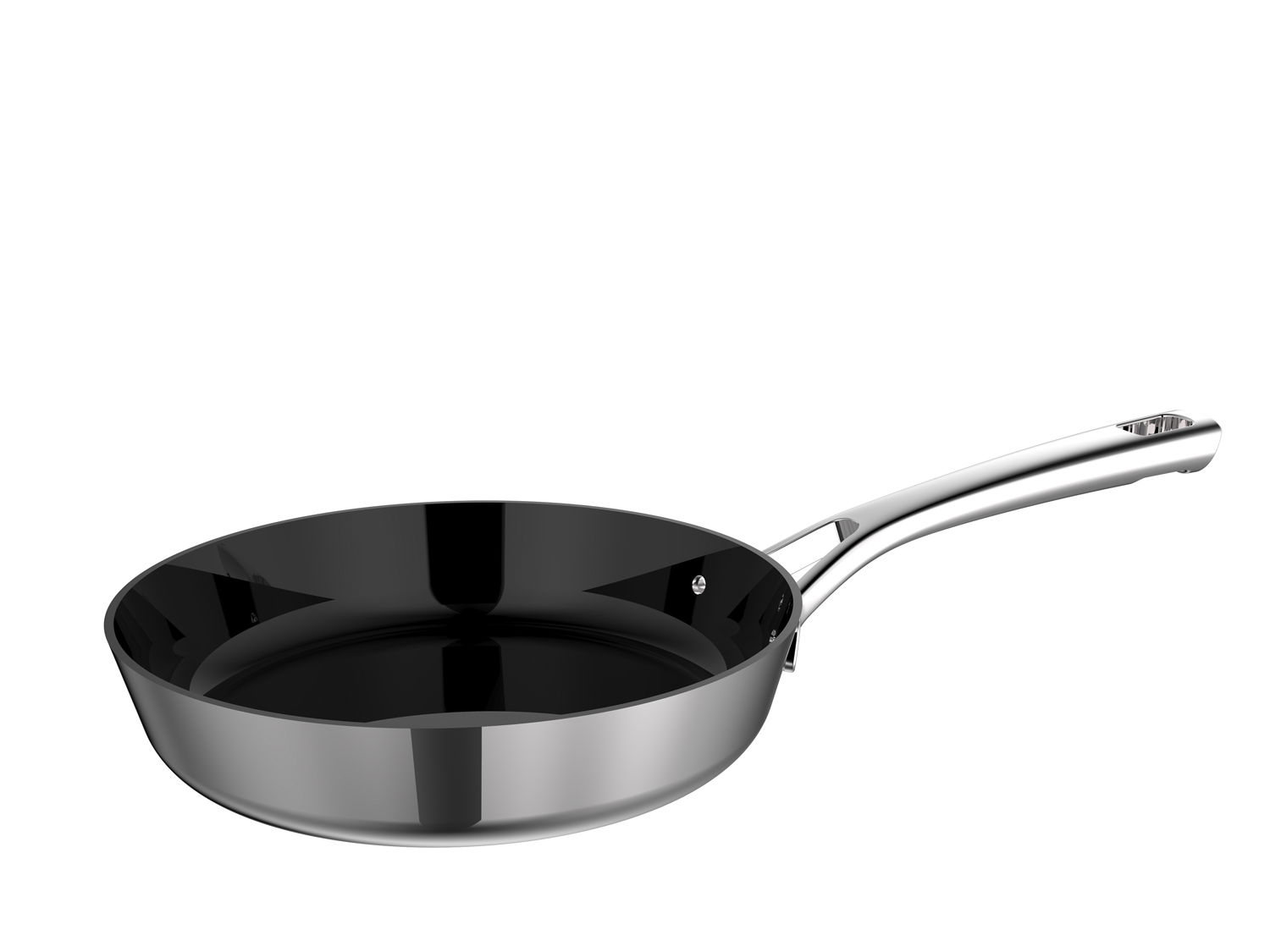 Pillivuyt Gourmet Divette Stegepande keramisk non-stick 24 cm, Silver metallic