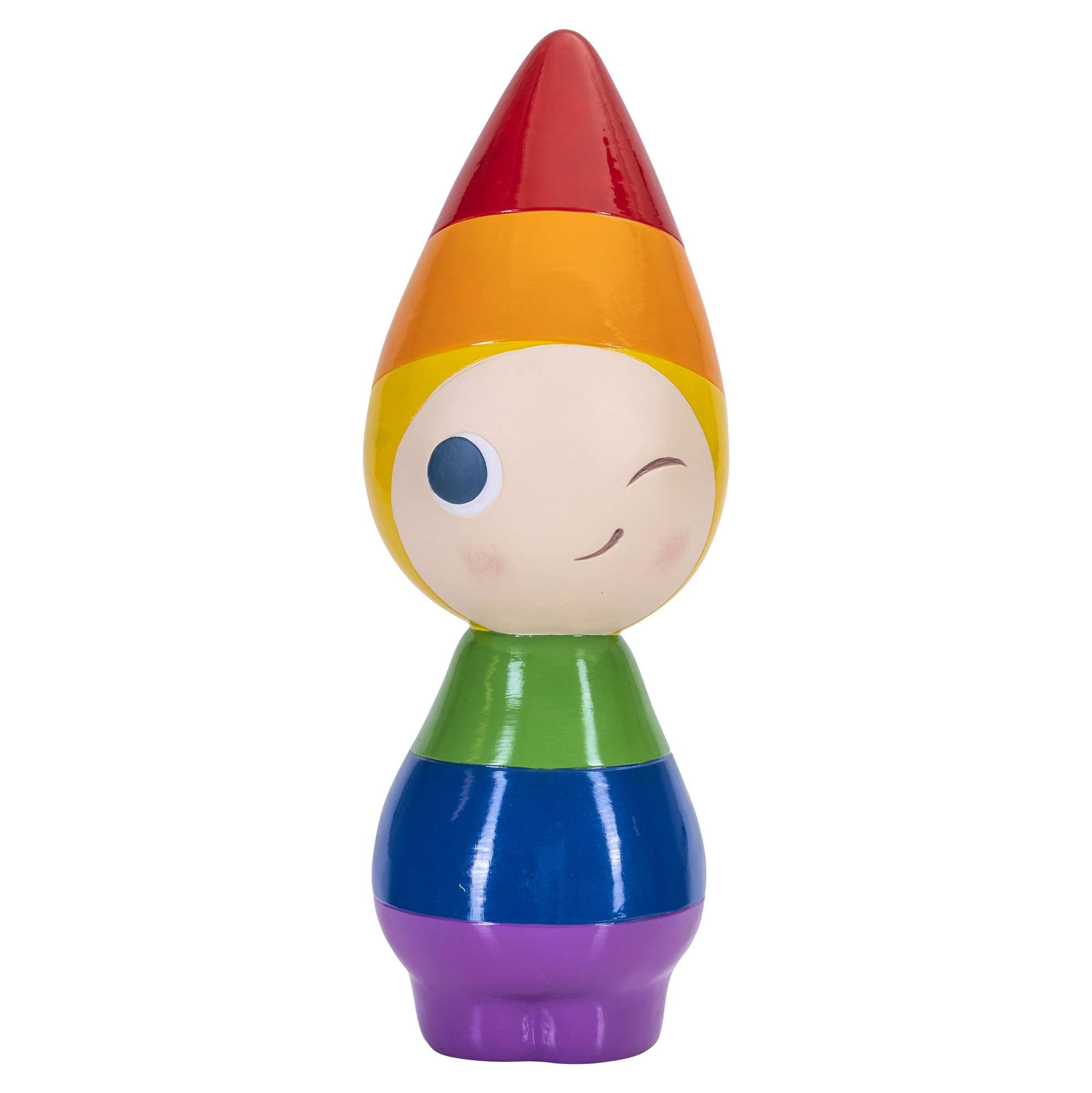 Peggy winking, rainbow H.25cm
