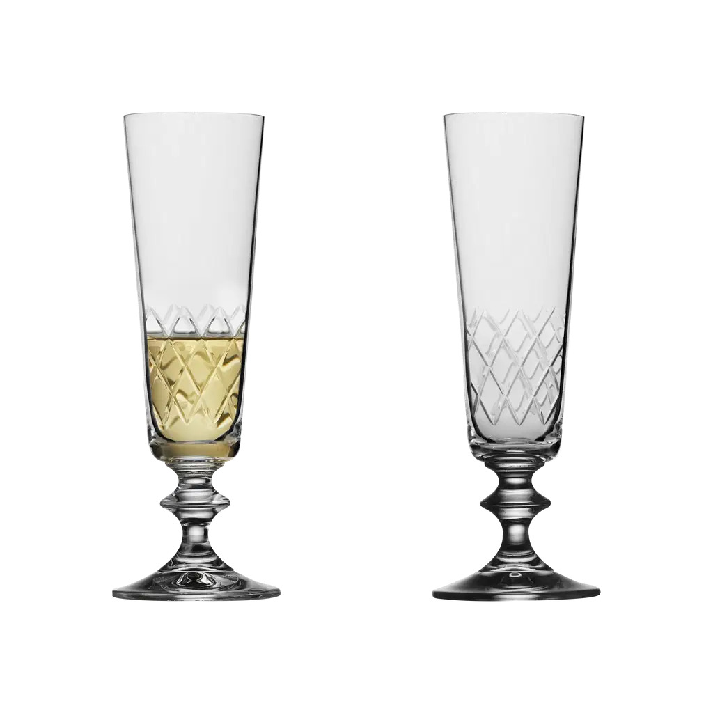 Lyngby Glas Eaton Champagneglas 16 cl 2 stk.