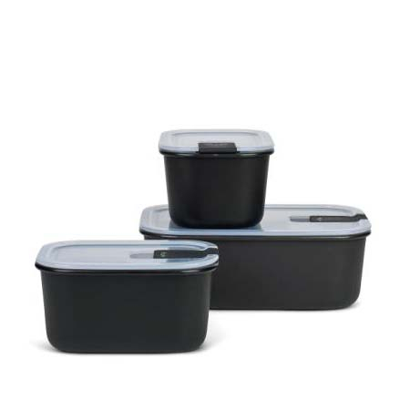 Mepal EasyClip Husholdningsbokssæt 3 dele Nordic black