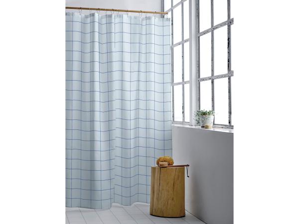 Badeforhæng 180x220 Vista Linen blue