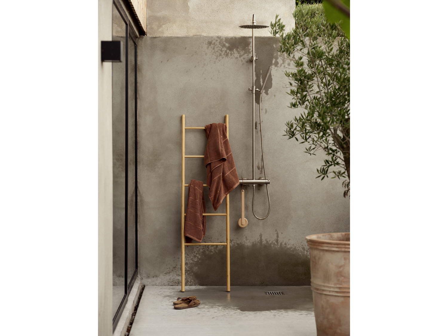 Badehåndklæde Sauna 70x140 Terracotta