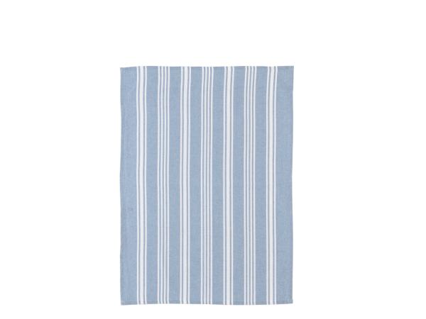 Bastian Tekstiler Eco Stripe Viskestykke recycle 70 x 50 cm Dream blue*