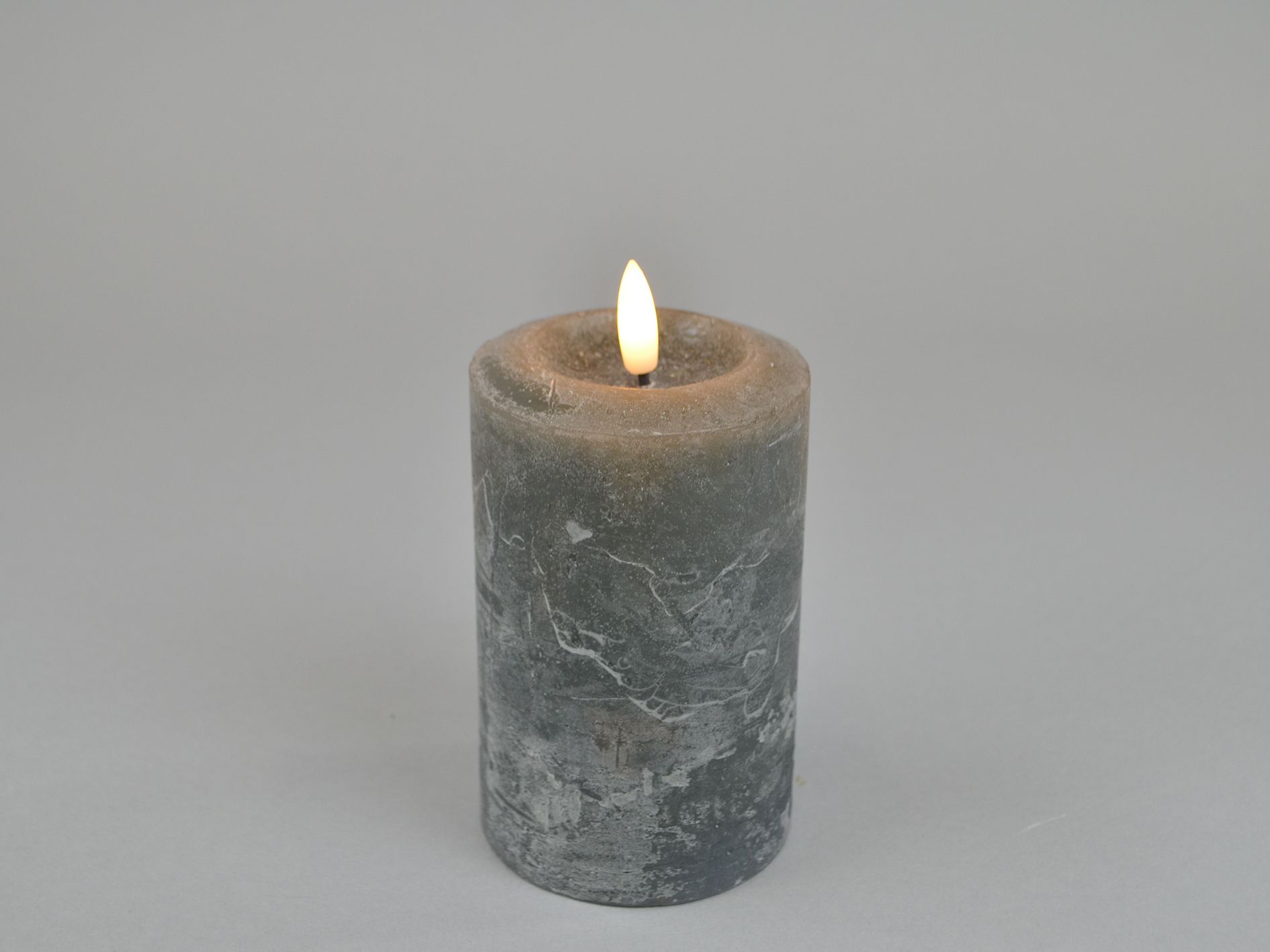 LED-bloklys D7,6xH12cm, anthrazit