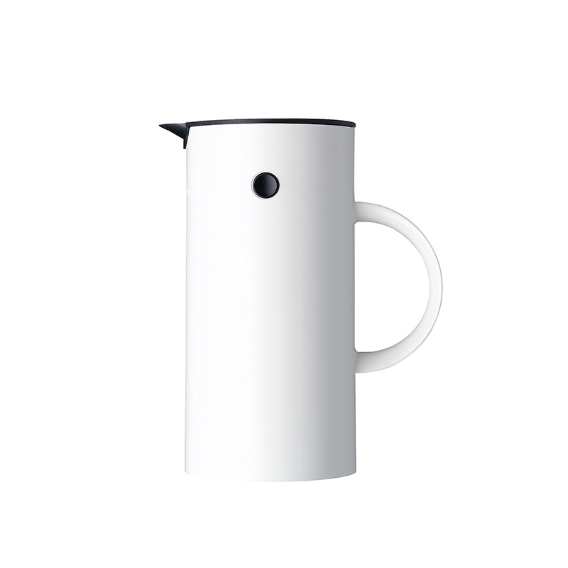 Cafetieres, white