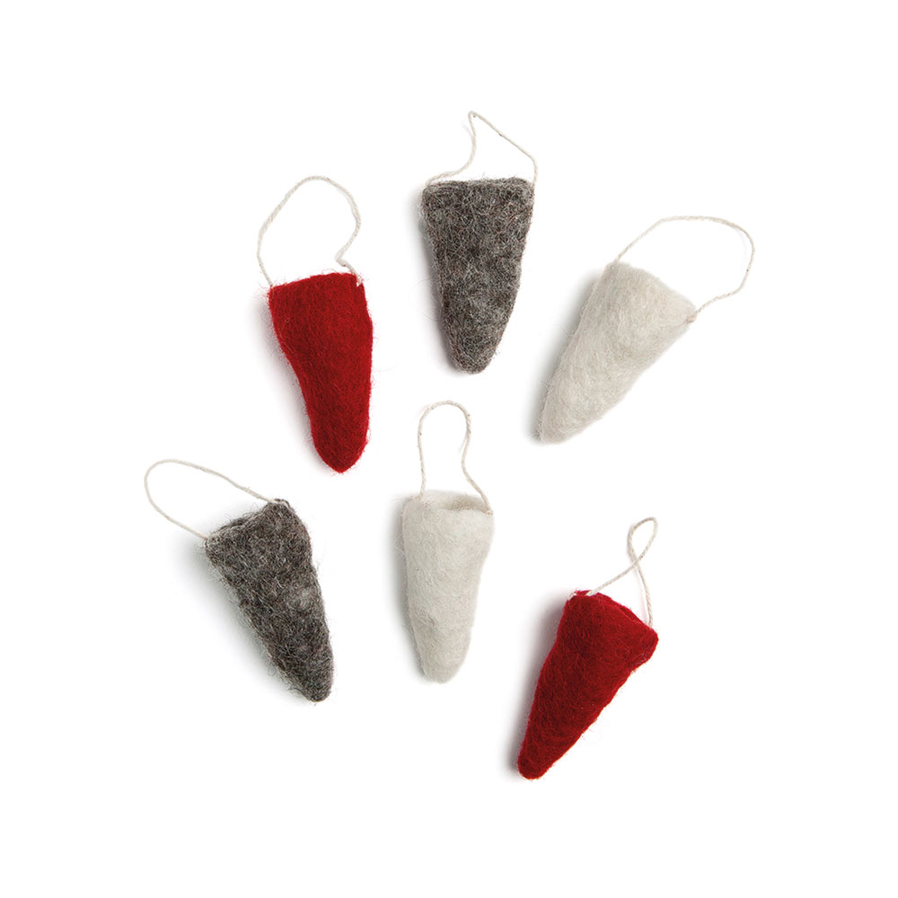 Mini X-mas cornets, set of 6 pcs. Mini X-mas cornets, set of 6 pcs.