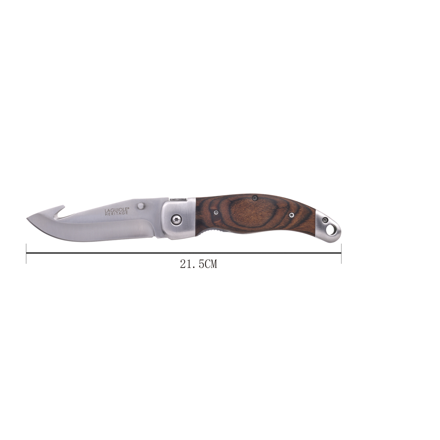 Laguiole Herit Foldbar Jagtkniv med taske