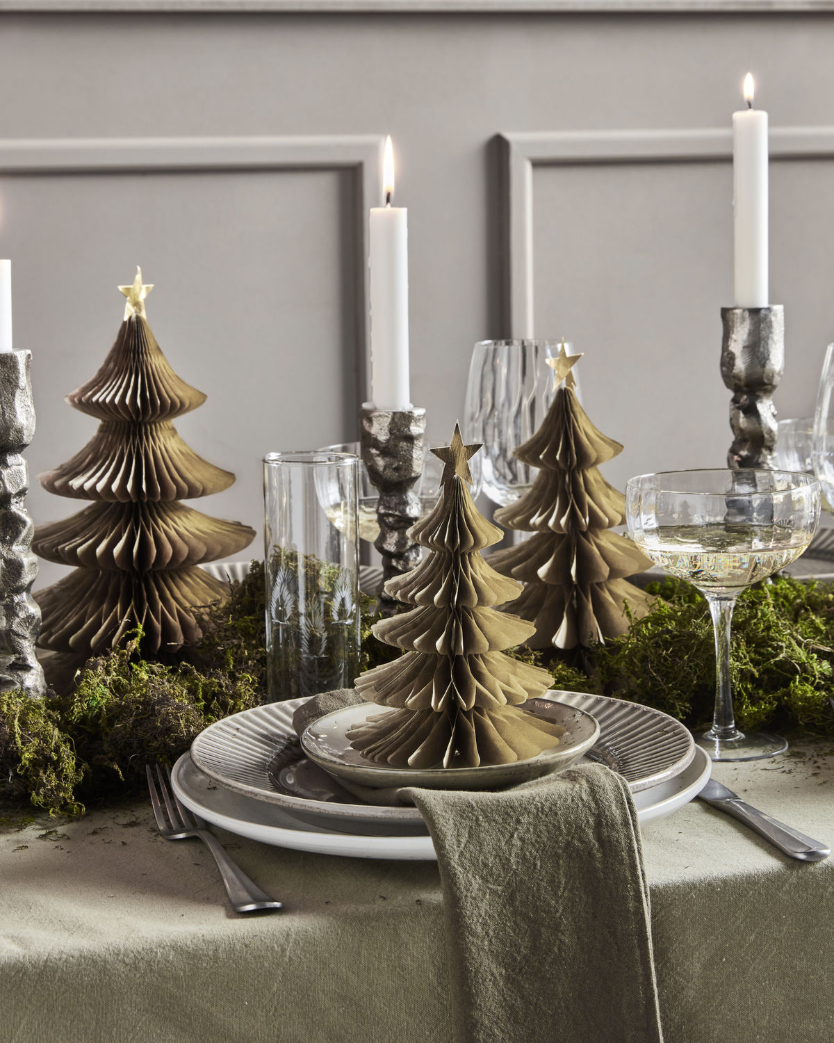 Dekoration, Tree, Gylden 3 stk* Dekoration, Tree, Gylden 3 stk*