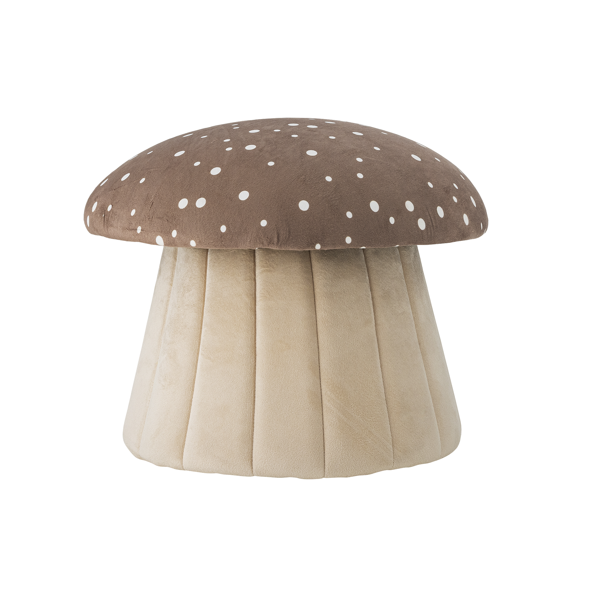 Lue Puf, Brun, Polyester, D37xH30 cm