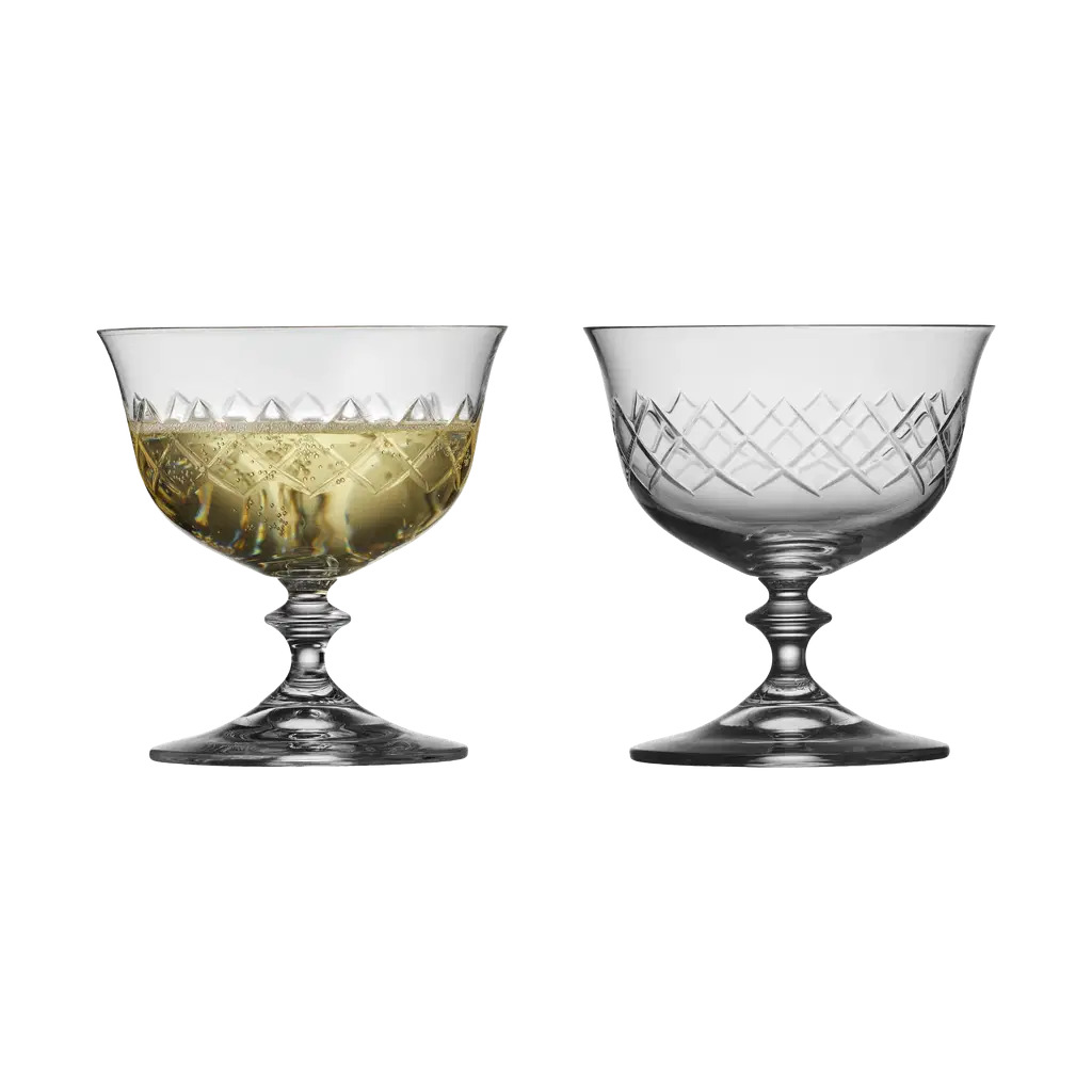 Lyngby Glas Eaton Champagneskål 28 cl 2 stk. Lyngby Glas Eaton Champagneskål 28 cl 2 stk.