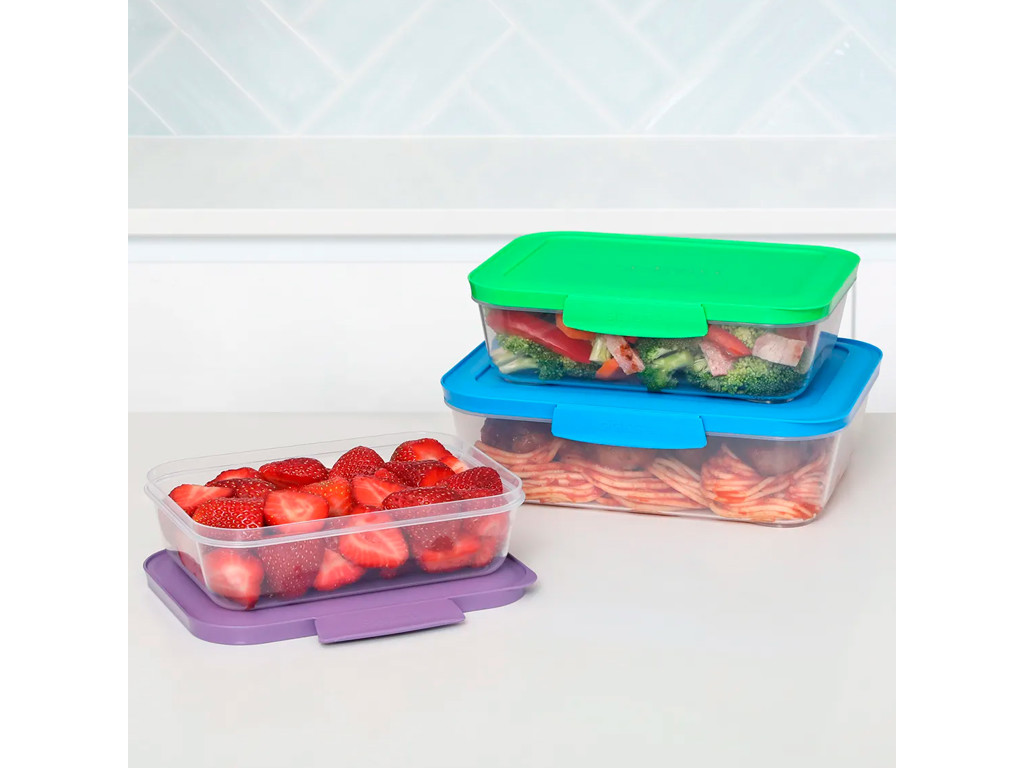 Sistema Nest It 3Pack 1 x 600ml, 1x 1L, 1 x 1.5L Sistema Nest It 3Pack 1 x 600ml, 1x 1L, 1 x 1.5L