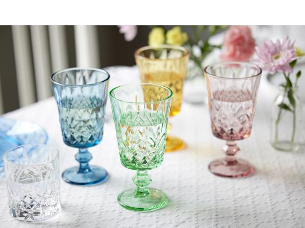 Lyngby Glas Sorrento Vinglas 29 cl 4 stk. Pink*