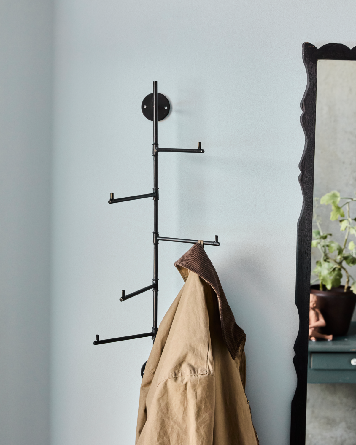 Knagerække, Flex, Sort