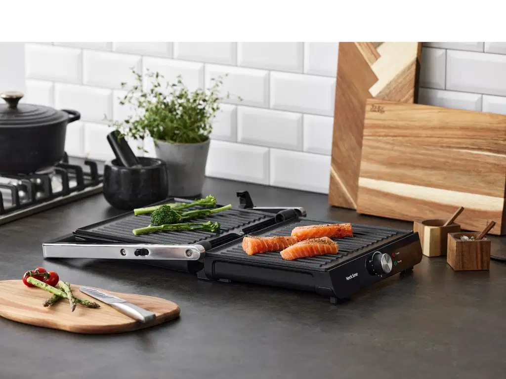 Paninigrill 2000 watt 28 x 23 cm Sort Bakelit