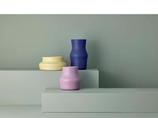 Vase Dorotea 17 x 28 cm Iris Blue Keramik