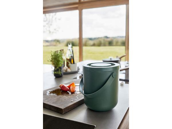 Zone Circular Affaldsspand Bio Dia 16 x 19,5 cm 3 liter Garden Green * Zone Circular Affaldsspand Bio Dia 16 x 19,5 cm 3 liter Garden Green *