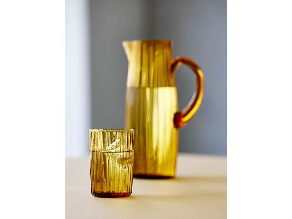 BITZ Kusintha Drikkeglas Dia 7 x 10,5 cm 28 cl 4 stk. Amber BITZ Kusintha Drikkeglas Dia 7 x 10,5 cm 28 cl 4 stk. Amber