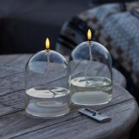 Dea Olielampe, Klar, H11 x Ø8 cm